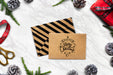 Free We Wish You A Merry Christmas Card Mockup Psd