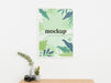 Free White Mock-Up Frame On White Wall Psd