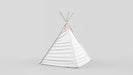 Free White Teepee Mockup Psd