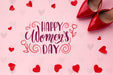 Free Womens Day Message With Red Shoes Beside Psd
