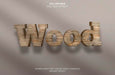 Free Wood Text Effect Psd